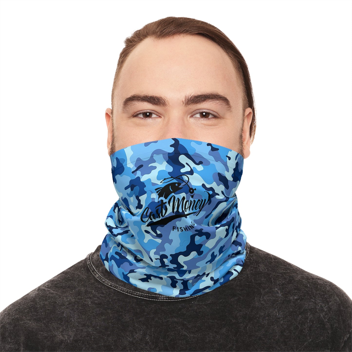 Cast Money Neck Gaiter - Blue Camo