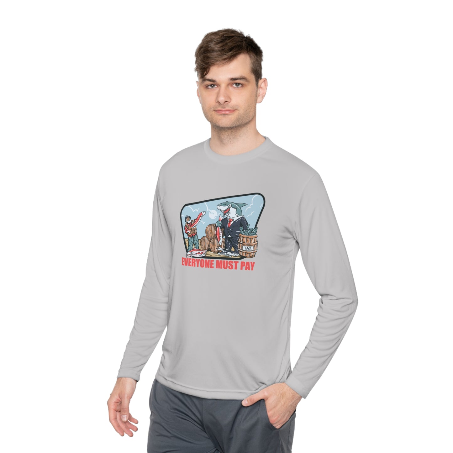 Everyone Must Pay Long-Sleeve Performance Fishing Shirt