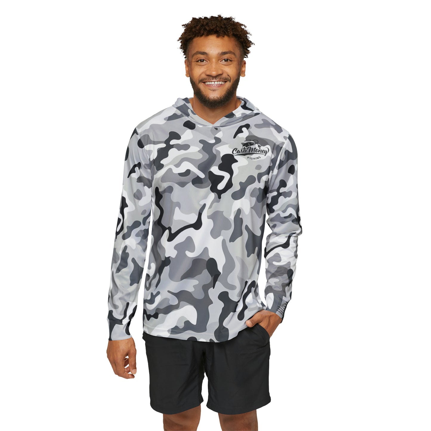 Cast Money Performance Long-Sleeve Shirt - Camo Print (snow)