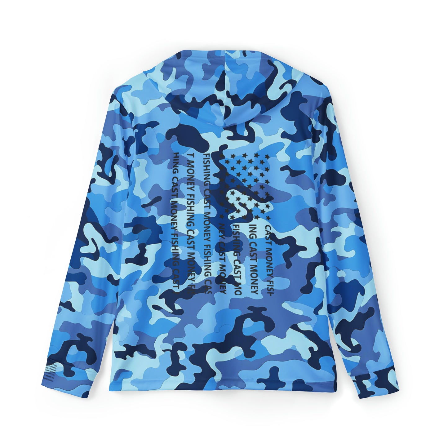 Cast Money Performance Long-Sleeve Shirt - Camo Print (blue)