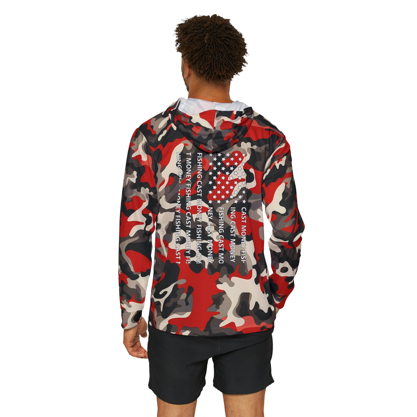 Cast Money Performance Long-Sleeve Shirt - Camo Print (red)