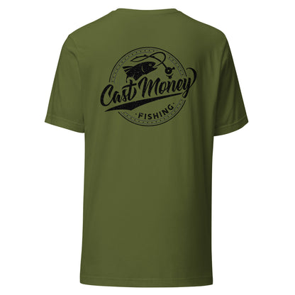 Cast Money Fishing Shirt | Black Lettered