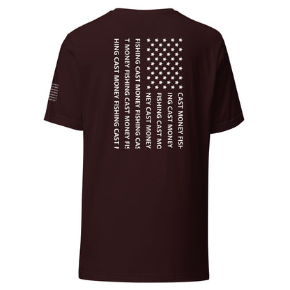 Cast Money Fishing American Flag Shirt